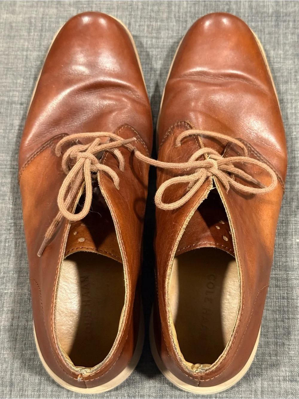 Men's Cole Haan Brown Leather Chukka Boots - Classic Lace-Up Style
